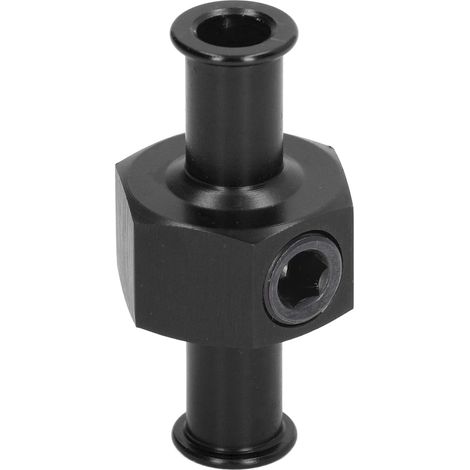 Raccord en T pour Jauge de Pression de Carburant, 3/8in Durite, 1/8in NPT, Universel, Pièce Auto, Noir (1/5)