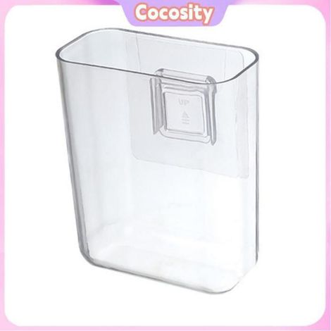 Organisateur Mural - Plastique Transparent - Pour Rangement Télécommandes Et Petits Objets - Fixation Murale Sans Perçage - 1 Pièce (1/5)