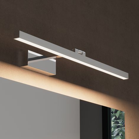 Spiegelleuchte 60cm LED Badlampe Spiegellampe, 4000K Badezimmer Lampe 180° Drehbar Chrom 14W Strahlenschön