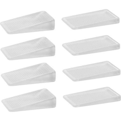 Lot de 16 cales de stabilité en PVC, butées de porte transparentes (1/5)
