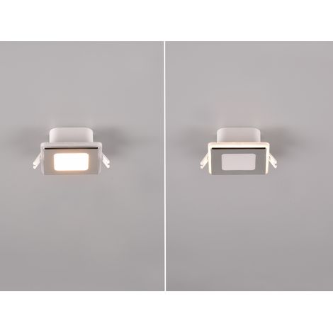 LED Deckeneinbaustrahler NIMBUS Chromfarben getrennt schaltbar IP44 8cm (1/5)