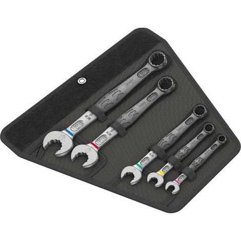 Wera 020230 JOKER 5 Set 1 6003 5 Piece Metric Ring Combination Spanner Set 8-19mm