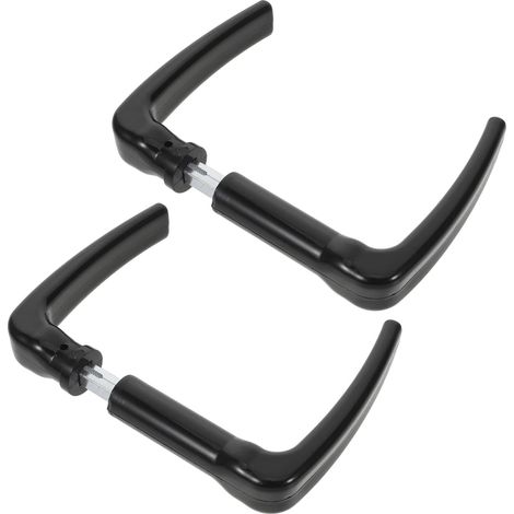 Lot de 2 poignées de portail de style européen avec goupilles de fixation vintage pour clôtures, abris de jardin, terrasses, portes de garage, matériel d'installation facile à monter soi-même