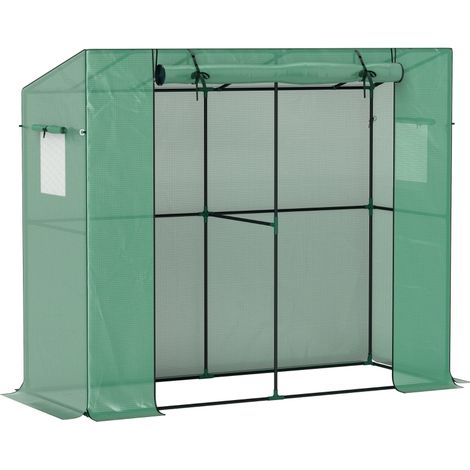 Serre de jardin, avec porte, pour jardin et terrasse, pour fleurs, semis, plantes, verdure, Mini serre, résistante aux UV