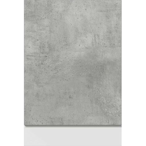 Panneau de Façade pour Lave-Vaisselle, Design Béton Lyon Gris, 67 x 45 x 3 cm, Porte de Remplacement Style Industriel Moderne (1/5)