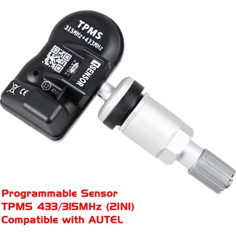 Capteur de pression des pneus programmable 315/433 MHz 2 en 1 pour véhicules, compatible avec les outils AUTEL. (1/5)