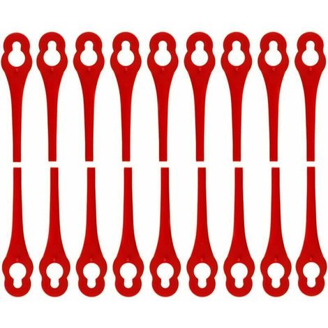 Lot de 100 Lames de Rechange - Coupe-Bordure - 8,3 cm - Pour Modèles Florabest FRTA 20 A1 FAT 18B2 FAT 18B3 (1/5)
