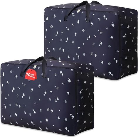 2 Pièces 600D Oxford Imperméable Sac Rangement Vêtement, 70×50×30cm (1/5)