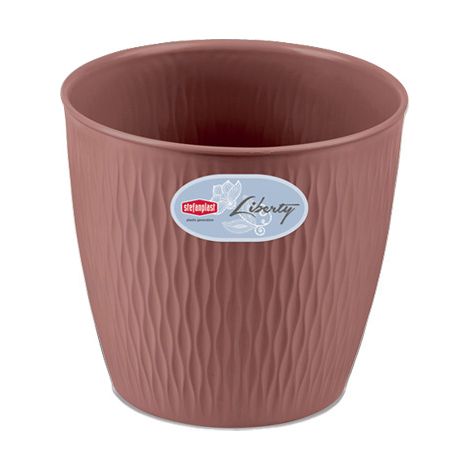 Vaso liberty d.16Xh.15 rosy brown STEFANPLAST