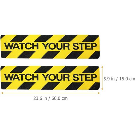 Autocollant D’avertissement Sol Mouillé Antidérapant Pvc 2 Pièces Plusieurs styles (1/4)