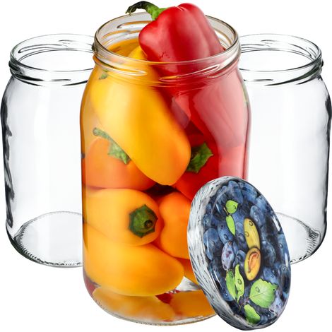 KADAX Słój Anna 900ml fi82 TO-900/1 8szt wieczko w (1/5)