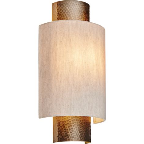 Applique Indara bronzo martellato semicircolare E14 Endon (1/5)