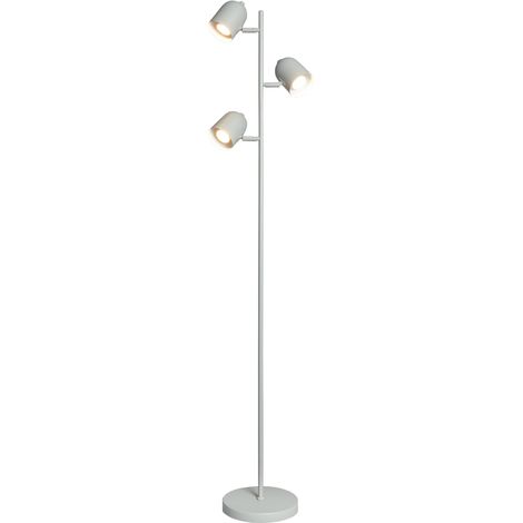Litecraft Harry Task Floor Lamp Adjustable GU10 3 Light - Matte Grey (1/5)
