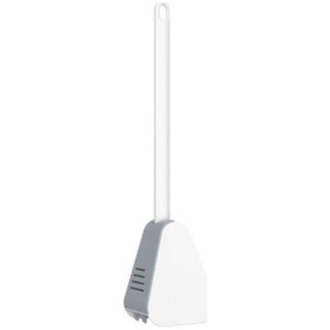 Brosse de toilette 360° Golf (blanche), support flexible, ZQKLA-AquaForge (1/5)