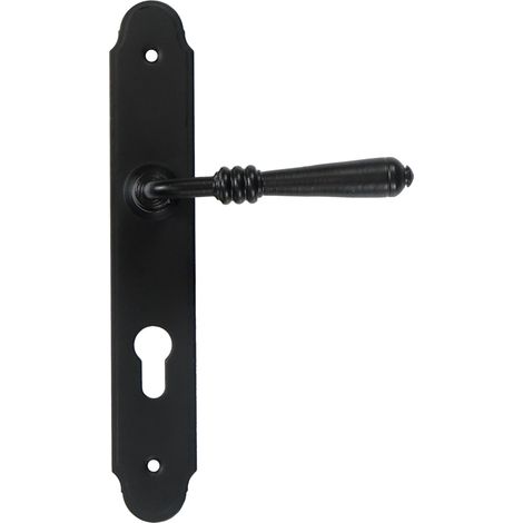 DEVON Türgriff mit Rosette für 72-mm-Zylinder, SCHWARZ