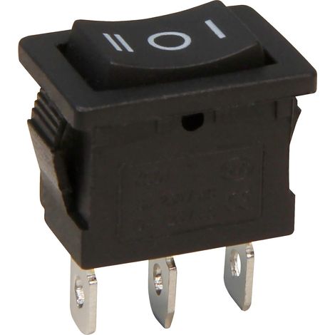 1323077 Interrupteur à bascule 3 pôles Noir AC 250 V/6 A