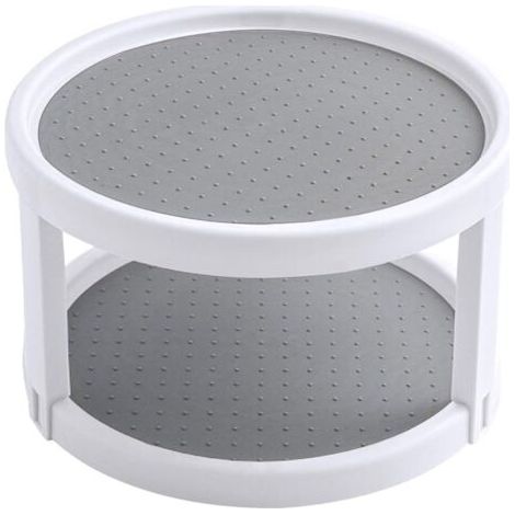 Plateau tournant epices, Placard Étagère à Épices, 2 étages Porte Épice Rotative Étagère à Épice Support de Stockage, pour Cuisine, Réfrigérateur, Congélateur, Armoire Et Comptoirs, épices (1/5)