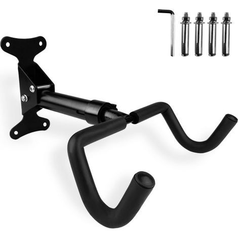 Support Vélo Mural Pliable Pivotant, Rétractable, Fabriqué en Métal Massif Robuste, angle et Distance du Mur Réglables, Economie D'Espace Idéal Convient aux Vélos, VTT (1/5)