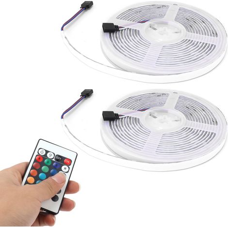 Bande lumineuse étanche de 10 m et 600 LED à couleurs changeantes pour la décoration extérieure (1/5)