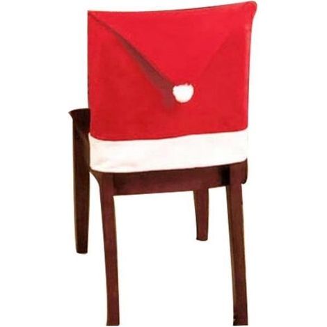 10 pezzi Cappello da Babbo Natale Presidente Coprisedie Cena di Natale Set decorazioni natalizie Cappello WSM610190861904 rosso (1/4)