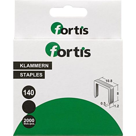 Fortis Heftklammer Typ 140, 10 mm a 2000 Stk. (1/3)