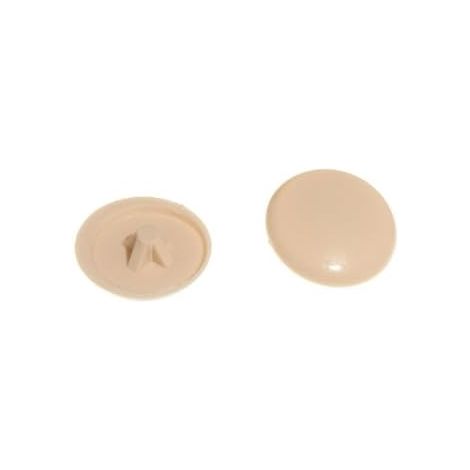 Lot de 400 cache-vis encliquetables beiges pour vis n° 6 et n° 8 (1/2)