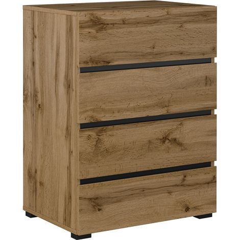 Cómoda Alfere 111, Roble wotan, Con cajones, Número de cajones: 0, 78x60x40cm