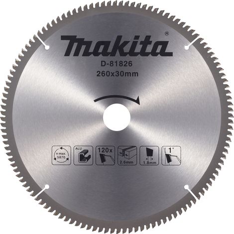 MAKITA PIŁA TARCZOWA 260x30mm 120z DO ALUMINIUM