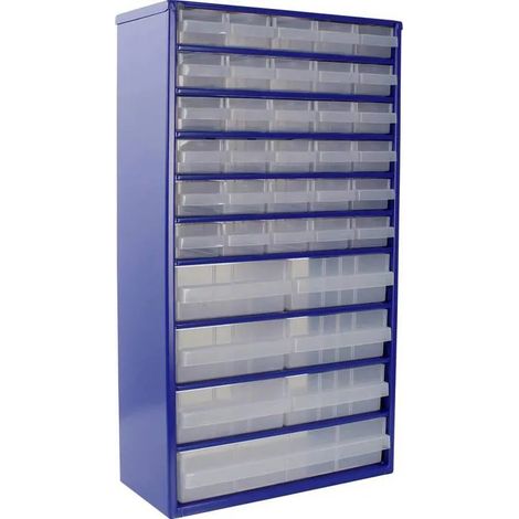 Caja de tornillos workshop depot 1 ud acero galvanizado borde tope