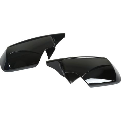 Rétroviseurs Extérieurs Coques Style Corne Noir Brillant pour BMW Série 3 E46 Berline 1998-2005 Kit 2 Pièces (1/5)