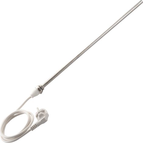 Schulte Zubehör für Heizungen, Heizstab 1 - mit Kabel und Schukostecker, Kabellänge 1,2 m, Schutzart IP55, 900 Watt