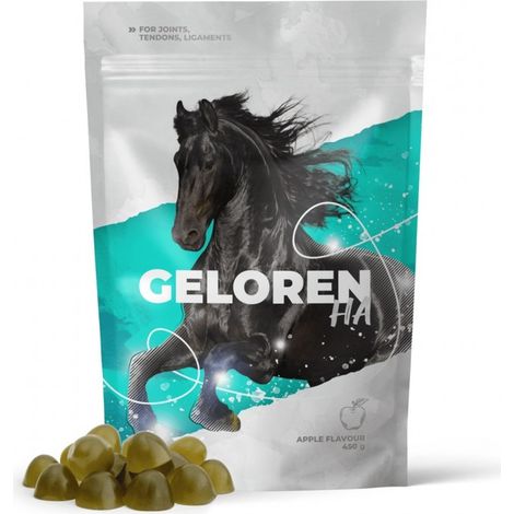 Geloren Horse HA 450g - Mezcla suplementaria, geles para caballos para las articulaciones, colágeno, 60 unidades. (1/3)