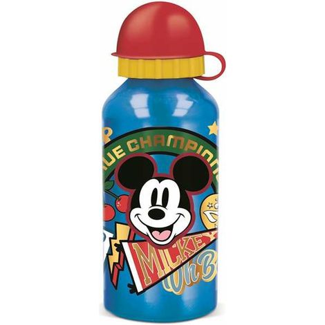 Botella de Agua Mickey Mouse True Champions Aluminio 400 ml