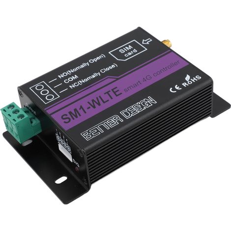 Contrôleur d'accès mobile SM1 WLTE EA avec sonde 4G, ouvre-portail, alarme de température et d'humidité, application, contrôleur de sortie relais, prise UE 100-240 V (1/5)