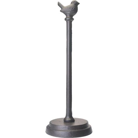 Porte-essuie-tout décoratif de style rustique, en fonte avec (1/5)