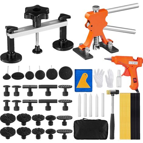 Kit de retrait de bosses, matériaux en aluminium et ABS, pistolet à colle chaude de 20W, tension 100-240V, zone de réparation applicable 0,2"-5,3", 20 onglets de réparation (1/5)