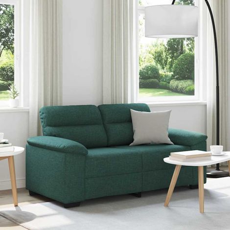 2-Sitzer-Sofa Dunkelgrün 120 cm Stoff vidaXL (1/5)