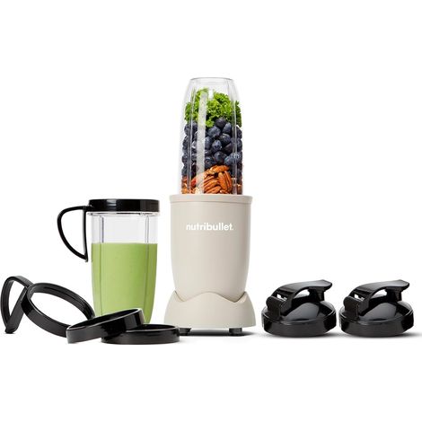 Blender Électrique, Hachoir, puissance de 900w, verres de 900 ml et 700ml, Sable mat, NB910MASN (1/5)