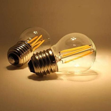 G45 6W LED-Lampe, E27-Sockel, Ersatzlampe, dekorative Beleuchtung, nicht dimmbar (warmweiß) (1/3)