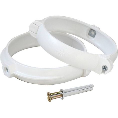 COPPIA STAFFE FERMATUBO PER AERAZIONE CANALIZZATA Ø mm. 100