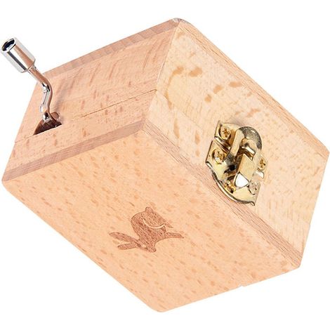 Boîte à musique manuelle, musique claire, motif unique, surface exquise, son naturel et paisible, pour enfants, style lapin (1/5)