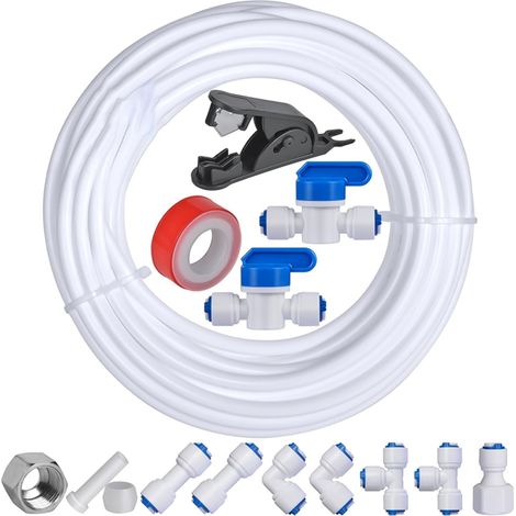 Kühlschrank-Wasserzulaufschlauch-Set – 10 Meter (32,8 Fuß), 1/4 Zoll
