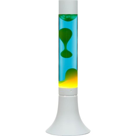 Lavalampe Blau Gelb farbenfroh H: 38 cm YVONNE (1/5)