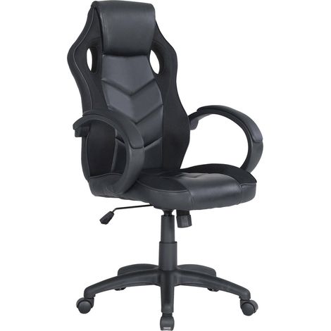 Bürostuhl mit Rollen - Schwarzer Bürosessel