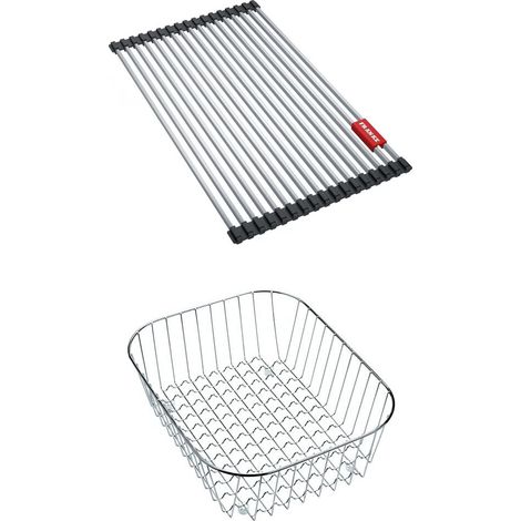 Set accessoires cuves Rondes + Rotondo : Rollmat + panier fil inox - Franke (1/3)