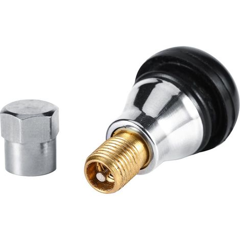 1 pcs TR412 AC Tire Valves en laiton Chrome Tubeless valve de roue pour voitures motos (1/5)