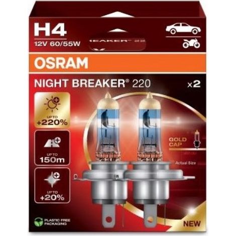 Osram Night Breaker H4 NL 220%.