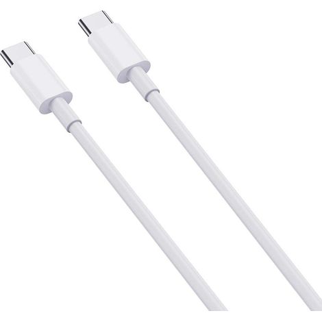 Câble double USB Type-C V-TAC 1 m, charge rapide 3,1 A 60 W, blanc (1/5)