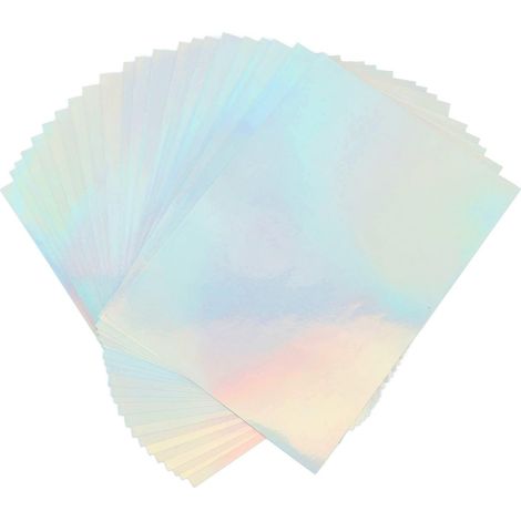 Printable Holographic Adhesive Paper, 22 Sheets, Inkjet (1/5)