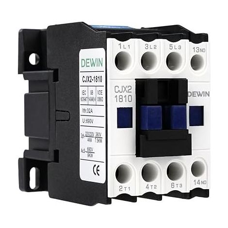 Wechselstromschütz, Leistungsschütz CJX2-1810 3-poliger Wechselstromschütz Motorschütz 50/60 Hz (AC 220V) (1/5)